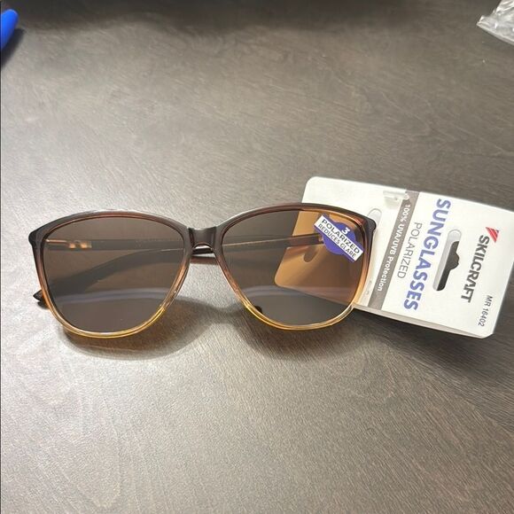 Skilcraft Accessories - Craft Brown and Gold Sunglasses